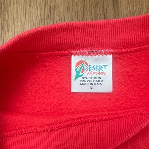 Vintage‎ Pink Embroidered Texas Crew Neck Sweatshirt thumbnail 2