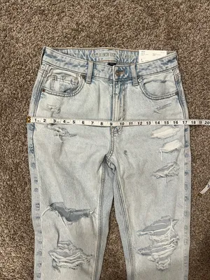 American Eagle Super High-Rise Mom Jean Strigid Size 2 NWT thumbnail 8