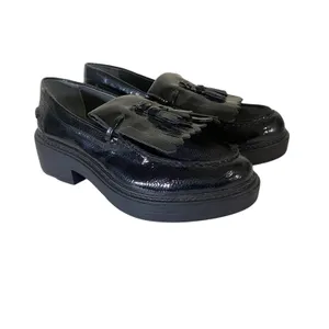 Franco Sarto Womens Kili Purple Patent Loafers Shoes 7 Medium Black Platform‎ thumbnail 4