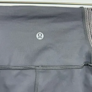 Lululemon Mesh Power Lines Leggings Titanium Dark Chrome Size 6 thumbnail 7
