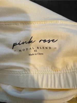 Pink Rose Ribbed Scoop Halter Tank — Cream thumbnail 6