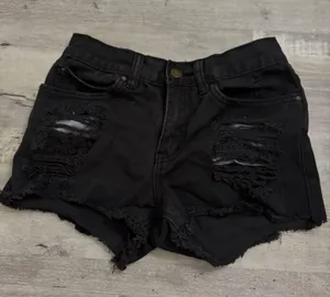 Billabong Black Denim Shorts thumbnail 1
