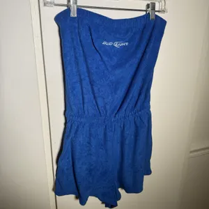 Bud Light Promotional Strapless Royal Blue Romper Size Small Women's One Piece thumbnail 3