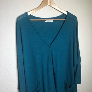 Maurice’s Plus Blue Knit Henley Top thumbnail 3