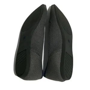Rothy's Charcoal Gray and Blue Trim Pointy Women's Flats Size 8 thumbnail 2