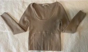 Abercrombie Corset Crop Sweater thumbnail 1