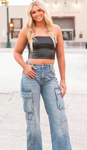 Cotton On cargo jeans thumbnail 1