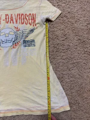 Harley-Davidson Yellow Tee with Orange and Blue Graphic thumbnail 4