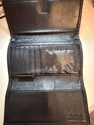💳💳💳BOGOHO💳💳💳Brighton Black Woven Leather Clutch Wallet with Silver Accent thumbnail 9