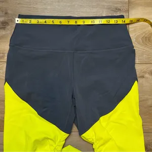 Zyia Active Neon Yellow Parallel Luxe Hi-Rise 7/8 24 Inch Leggings. Size… thumbnail 7