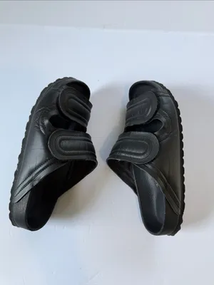 Birkenstock Black Men's Dual-Strap Slide Sandals thumbnail 6