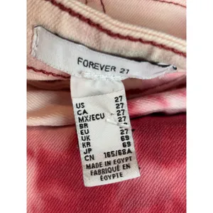 Forever 21 Pink Tie Dye Flare Jeans High Waisted Bell Bottoms Size 27 thumbnail 3