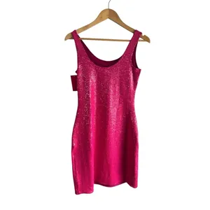 Commando‎ Sequin Mini Bodycon Pink Dress Small thumbnail 4