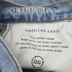 American Eagle 90s Straight Jeans | Size‎ 4 | Ripped Distressed Baggy Denim thumbnail 7