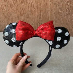 Sequined Disney Minnie Mouse Ears thumbnail 4