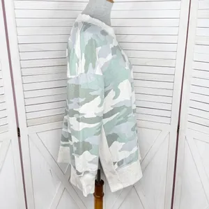 Aerie Good Vibes Dessert Sage Camo Oversized Split Side Sweatshirt Small thumbnail 3