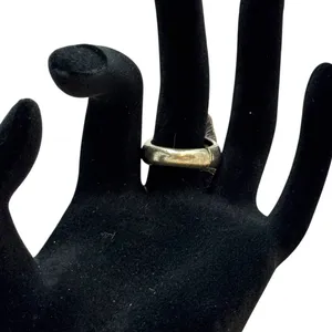 Turquoise Stone Stretch Ring Silver thumbnail 4