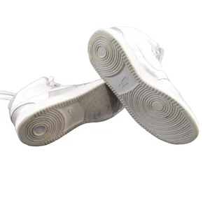 Nike Court Vision Mid White Metallic Silver Women's Size 8.5 CD5436-108 thumbnail 6