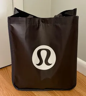 Lululemon Large Reusable Tote Bag Spring 2026 Brown/White thumbnail 1