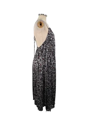 ZARA Satin Floral Sleeveless Midi Dress Size Medium thumbnail 4