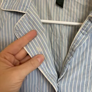 Lauren Ralph Lauren Sz S Button-Front Pajama Shirt Blue Striped Cotton Comfort‎ thumbnail 6