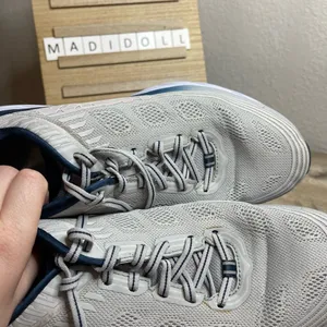 Hoka One One Bondi 6 Grey Blue Sneakers Shoes thumbnail 4
