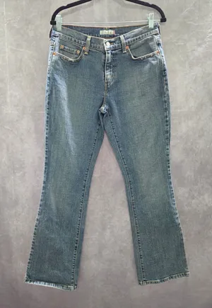 Levi's 515 Bootcut Blue Straight Leg 90s Vintage Womens Jeans 8M thumbnail 1