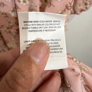 AS U WISH Pink Floral Smocked Long Sleeve Mini Dress Sz M thumbnail 7