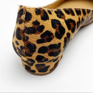 J. CREW Factory Animal Print Calf Hair Almond Toe Slip On Loafers Size 6 Casual thumbnail 2