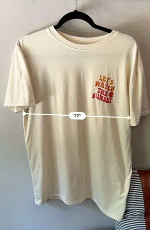 Let’s Watch The Sunset Short Sleeve Graphic Tee XS thumbnail 9