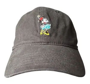 Disney Minnie Mouse Baseball Cap Black Cotton Adjustable Strap Hat‎ SHA5977 thumbnail 1