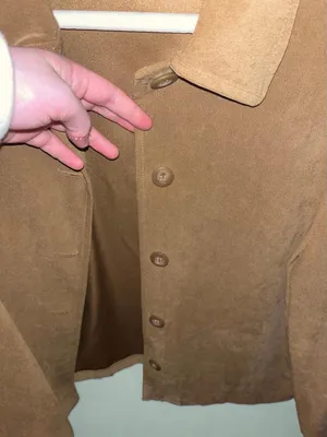 Briggs New York Women's Suede Button-Front Jacket in Camel thumbnail 2