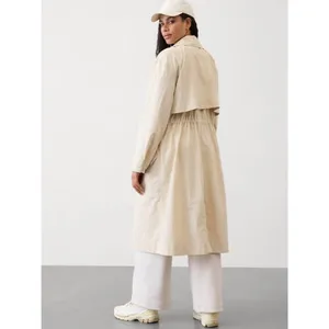 Athleta M Luna Trench Coat Dune Medium thumbnail 7