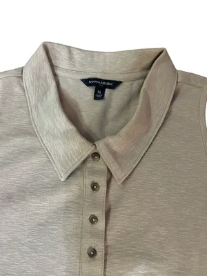 Banana Republic Women’s XL Cotton Stretch Sleeveless Polo Boxy Top Used thumbnail 9