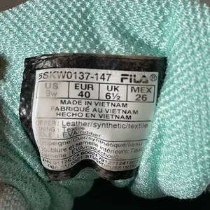 FILA Women’s White Teal Memory Foam Low Top Lace-Up Sneakers Size 9w thumbnail 7
