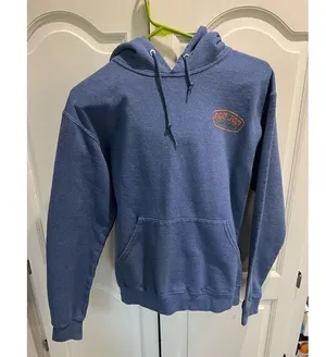 Vintage Ron Jon Surf Shop Small Hoodie Blue Life in the Slow Lane Beach thumbnail 1