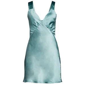 Few Moda kourt Jules Satin Mini Slip Dress - Size S‎ - Turquoise - NWT thumbnail 3
