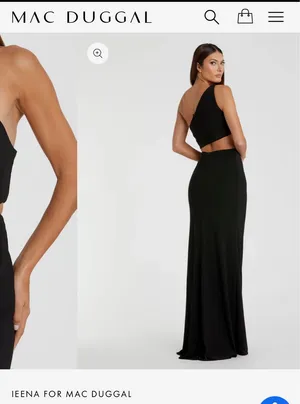 Mac Duggal Black formal maxi dress thumbnail 2