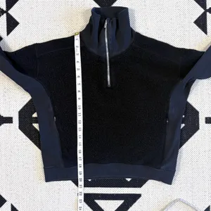 Lululemon Stand Out Sherpa Half Zip Pullover in Black thumbnail 3