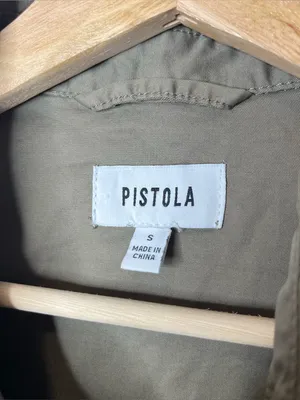 Pistola Cap Sleeve Smocked Waist Rosie Mini Dress in Army Olive Green thumbnail 10
