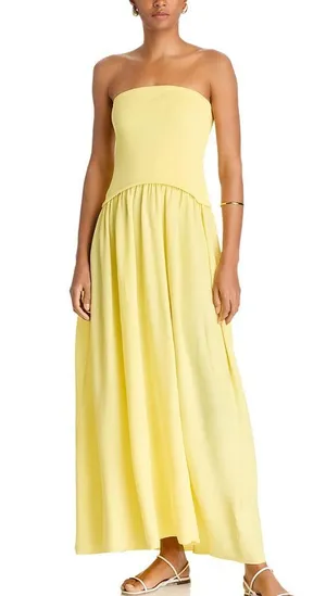 Solid & Striped Strapless Soglio Dress thumbnail 1
