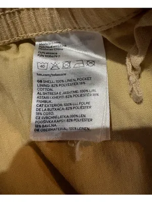 H&M Linen Tapered Trousers | Size: XS thumbnail 4