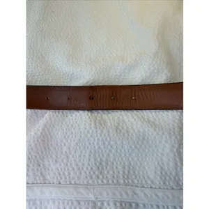 Dooney & Bourke Womens Black Leather Belt Brass Buckle 10001 Size 36 Made In USA thumbnail 5