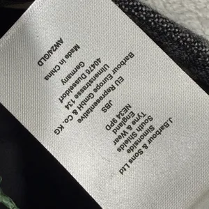 Barbour Veronica Wide Leg Trouser Gray Wool Blend Tweed Pants LTR0370MI11 Size 6 thumbnail 10
