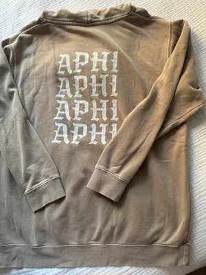 Alpha Phi Sweatshirt Tan Size L thumbnail 9