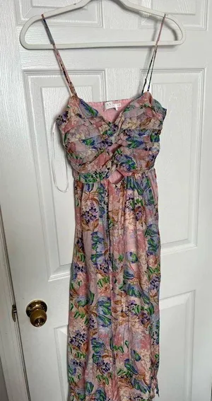 Revolve ASTR the Label Emine Dress in Pink & Blue Floral thumbnail 13