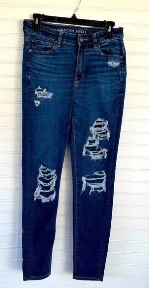 American Eagle hi rise‎ jeggings Size 8 thumbnail 1