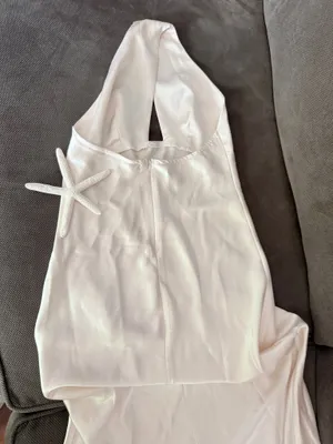 Off white silky dress Size XS thumbnail 3