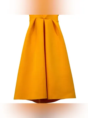 ASOS NWT Orange Fit & Flare Pleated Midi Dress Size 2 Women's thumbnail 3