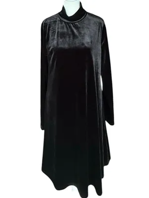 Tuckernuck Pomander Place Black‎ Velvet Mottershead Dress Sz M thumbnail 3